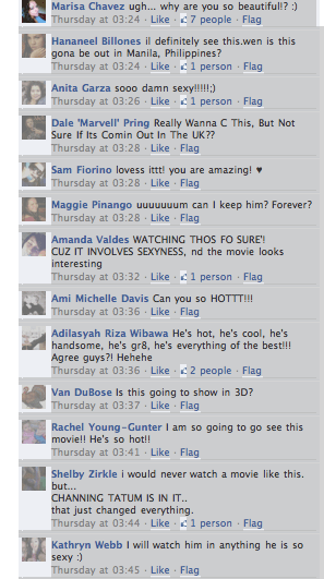 Fans go wild for the Eagle trailer, and for Channing Tatum in particular