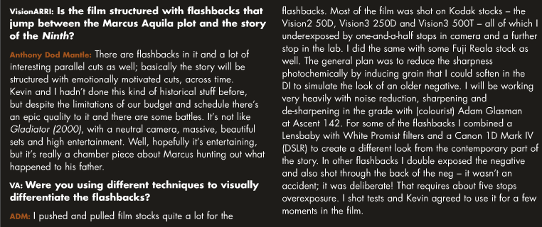 Interview with cinematographer on The Eagle film