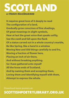 SPL Poster Scotland Hugh MacDiarmid