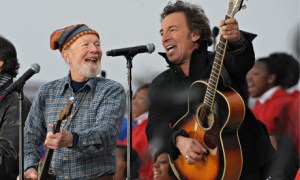 Pete Seeger and Bruce Springsteen