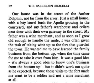 Excerpt from The Capricorn Bracelet