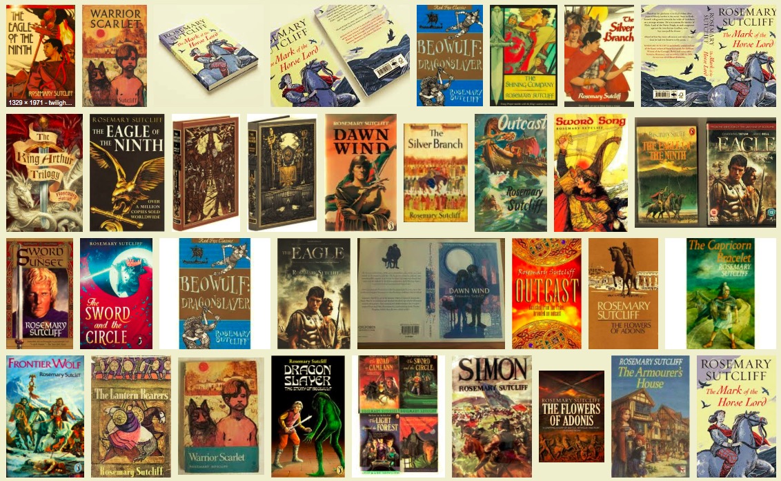 Collection of Rosemary Sutcliff covers via Google Images March 2016